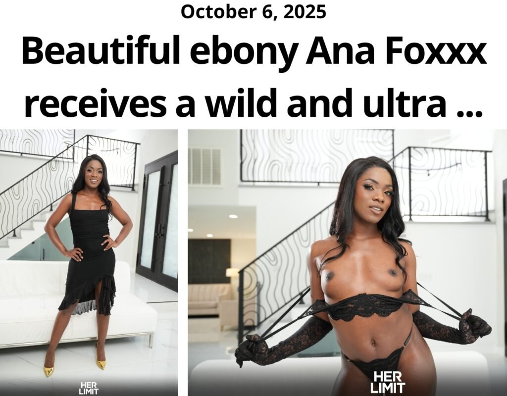 Beautiful ebony Ana Foxxx receives a wild and ultra hardcore anal fuck from Vince Karter