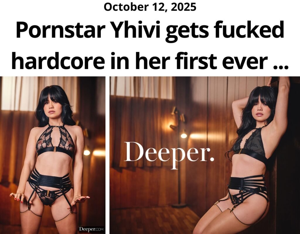 Pornstar Yhivi gets fucked hardcore in her first ever scene for Deeper