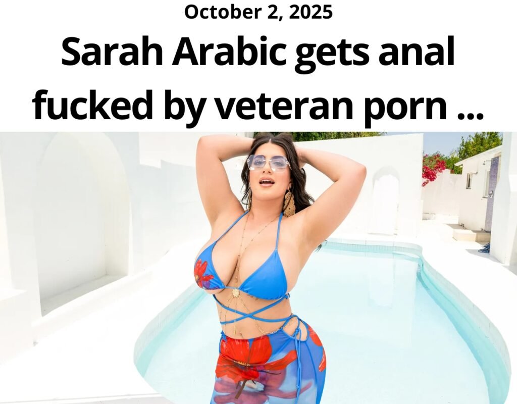 Sarah Arabic gets anal fucked by veteran porn actor Mick Blue in her first ever anal sex scene